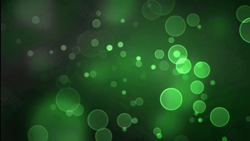 绿色小泡视频背景素材
