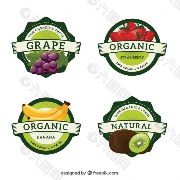 圆形水果标签的品种