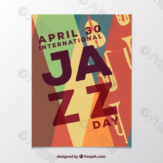 在国际爵士乐日复古摘要手册