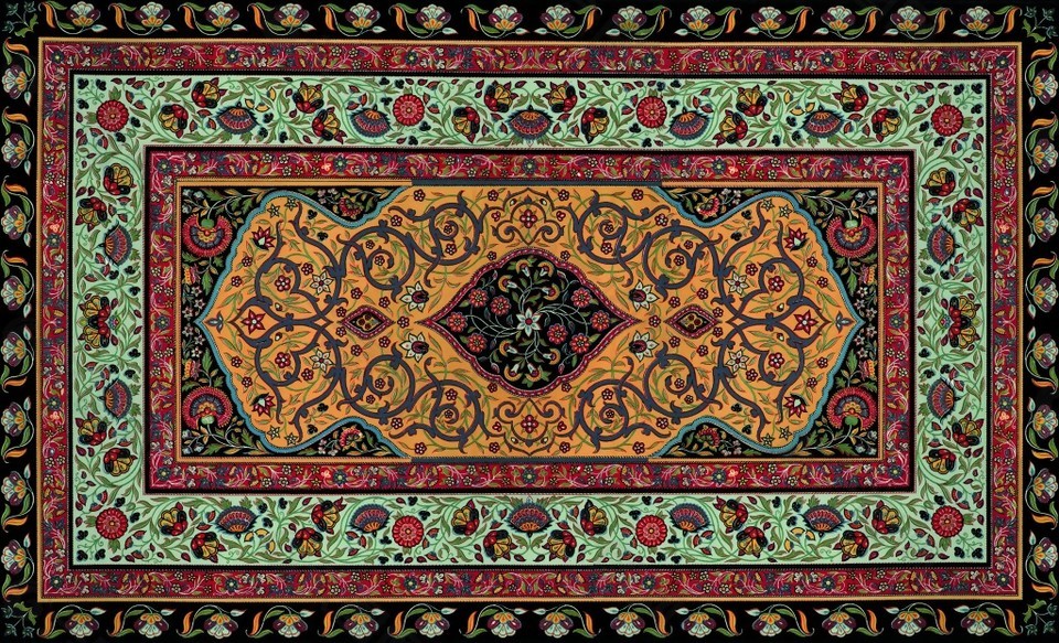 家装欧式风格地毯花纹图背景