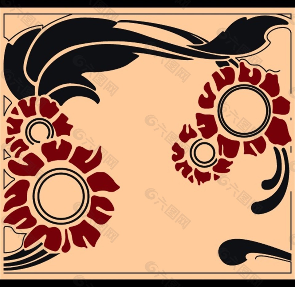 和风韩系背景素材