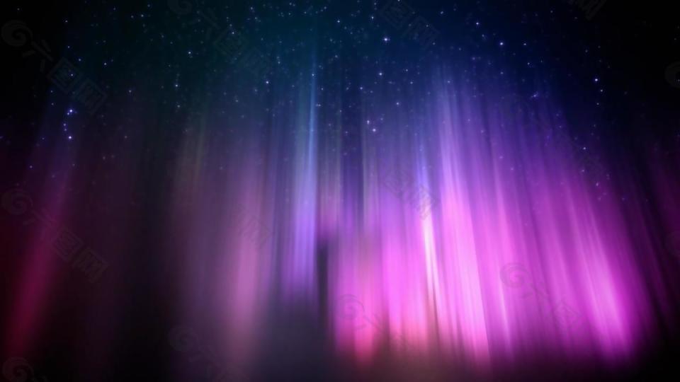 梦幻神秘紫色光带视频素材