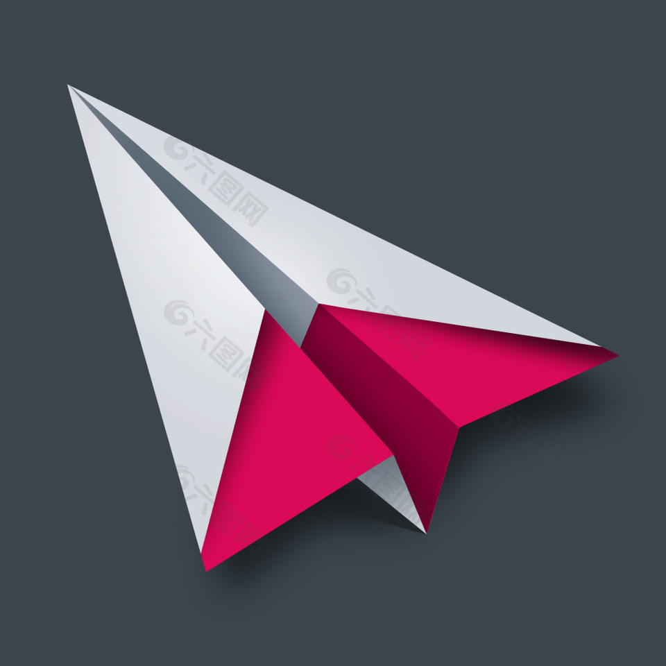 纸飞机icon图标设计