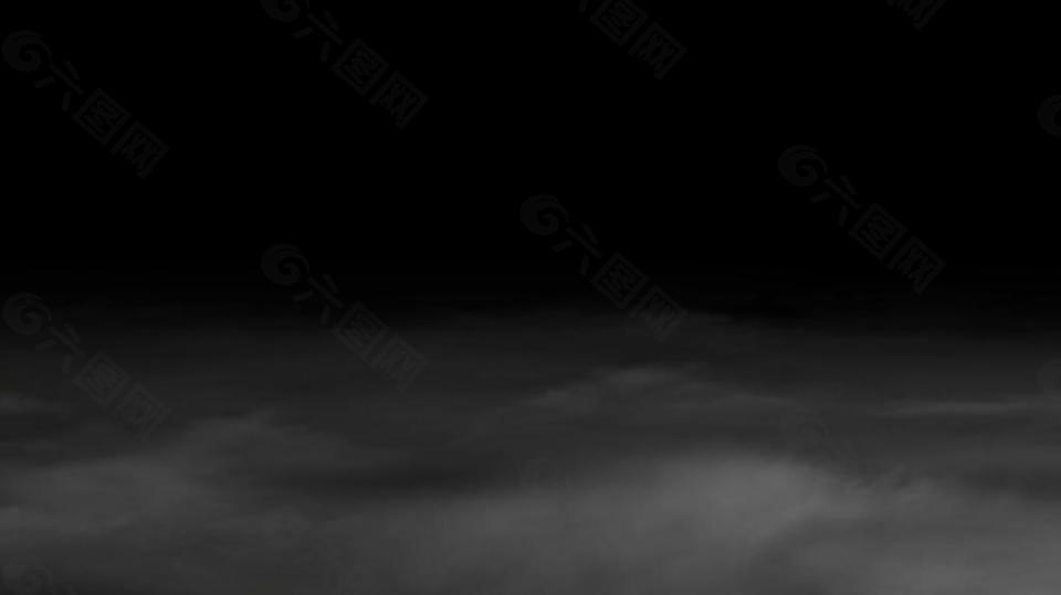 实拍黑色乌云动态视频素材