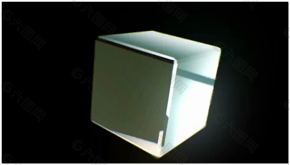 素雅正方体三维动感视频素材