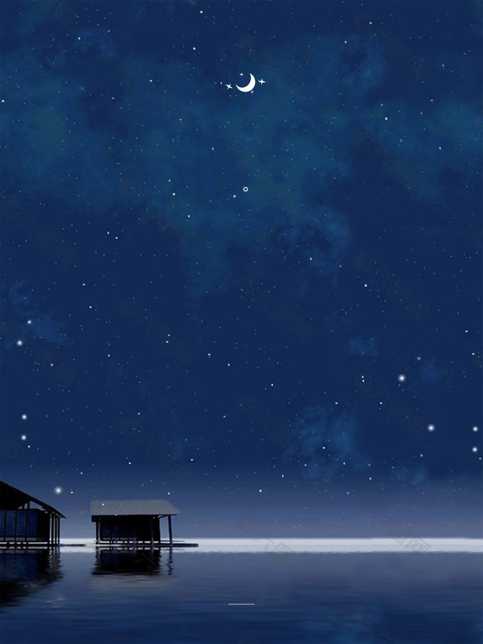 浪漫夜晚星空背景背景素材免费下载 图片编号 六图网
