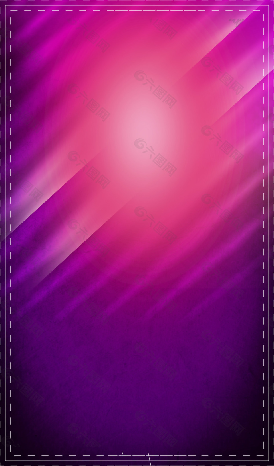 炫彩背景长版易拉宝灯光效果紫粉色