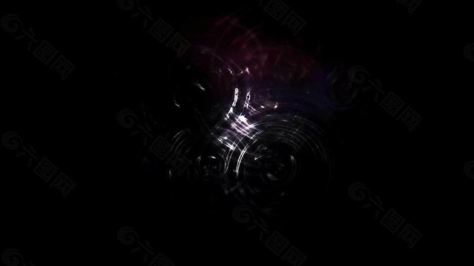 深紫透明板块立体运动视频素材