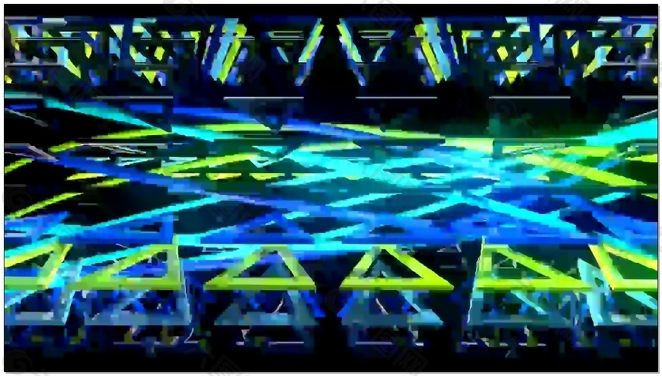 舞台灯三角形立体科技视频素材