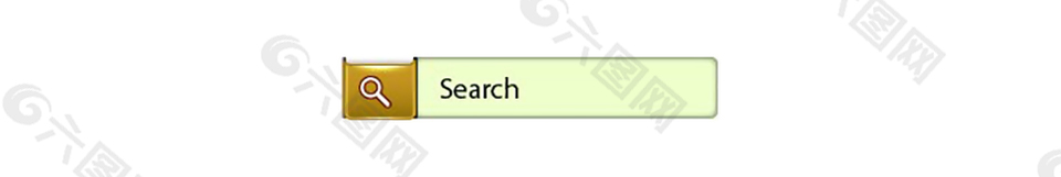 棕色网页UI搜索框素材