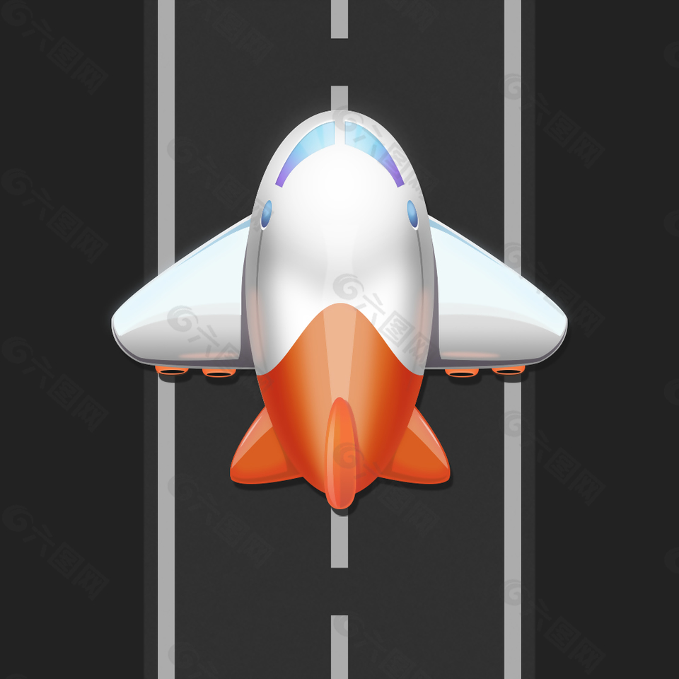 飞机icon图标设计
