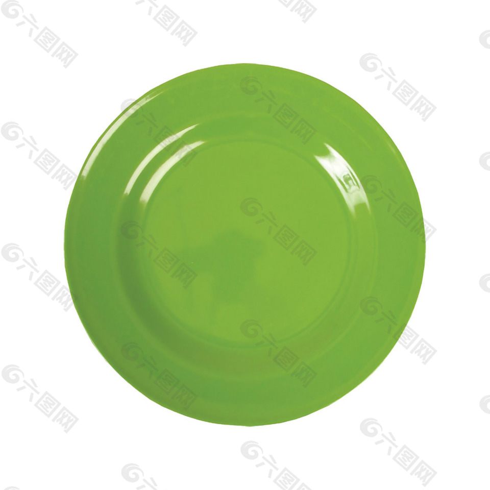 绿色盘子免抠png透明素材