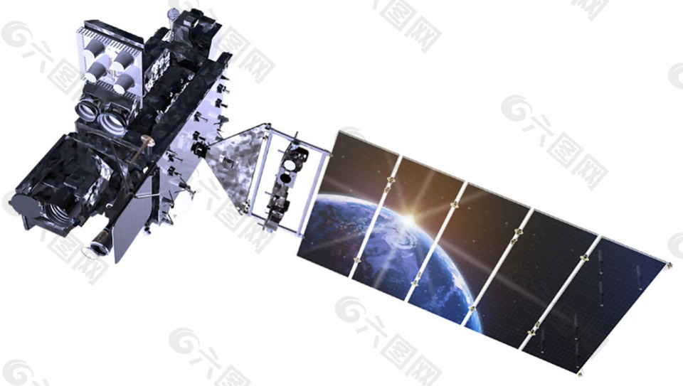 太阳能人造卫星免抠png透明素材