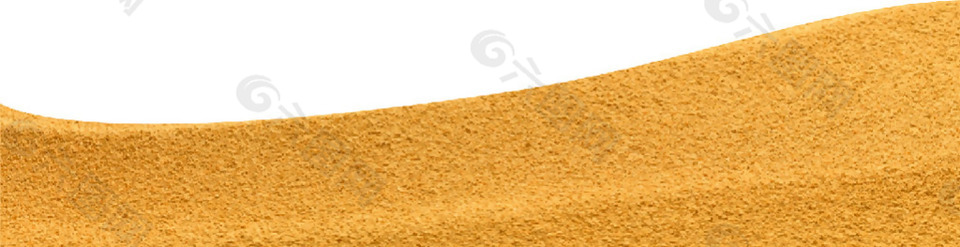 黄色沙丘沙子免抠png透明素材