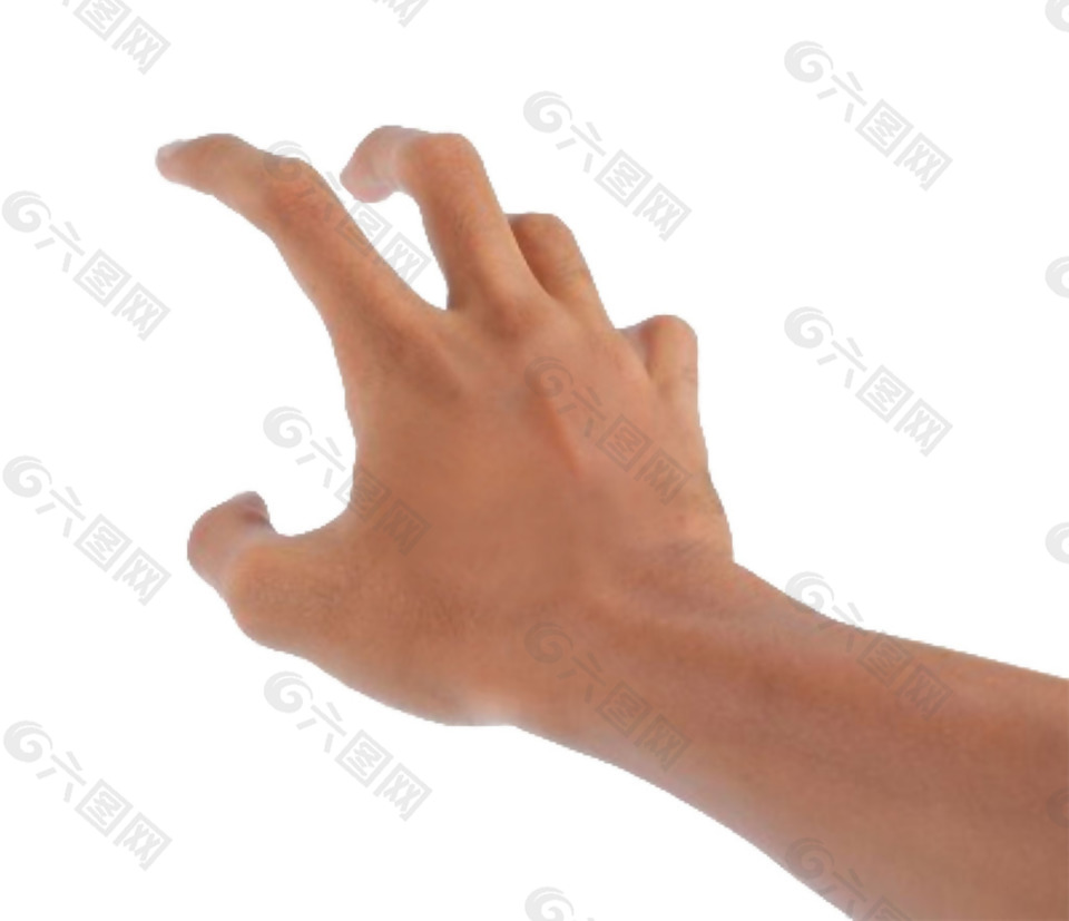 拿东西手势免抠png透明素材