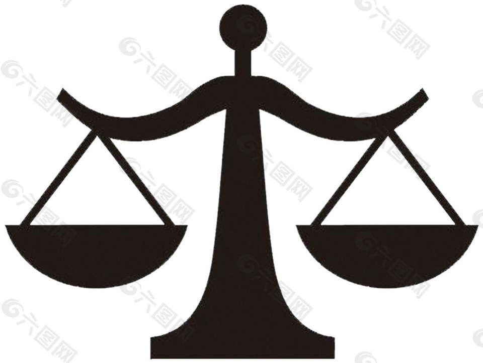 手绘简约天平免抠png透明素材