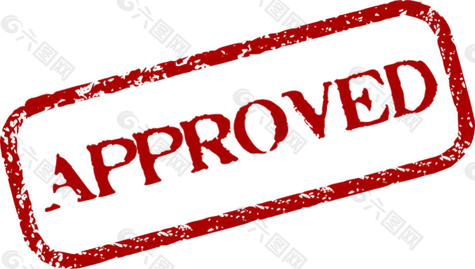 圆角矩形通过印章免抠png透明素材