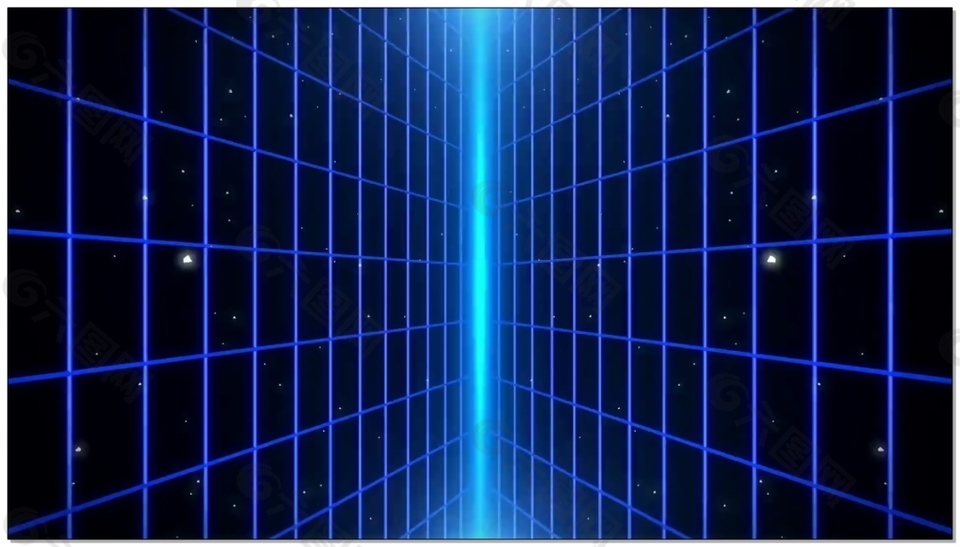 方格蓝色线动态视频素材