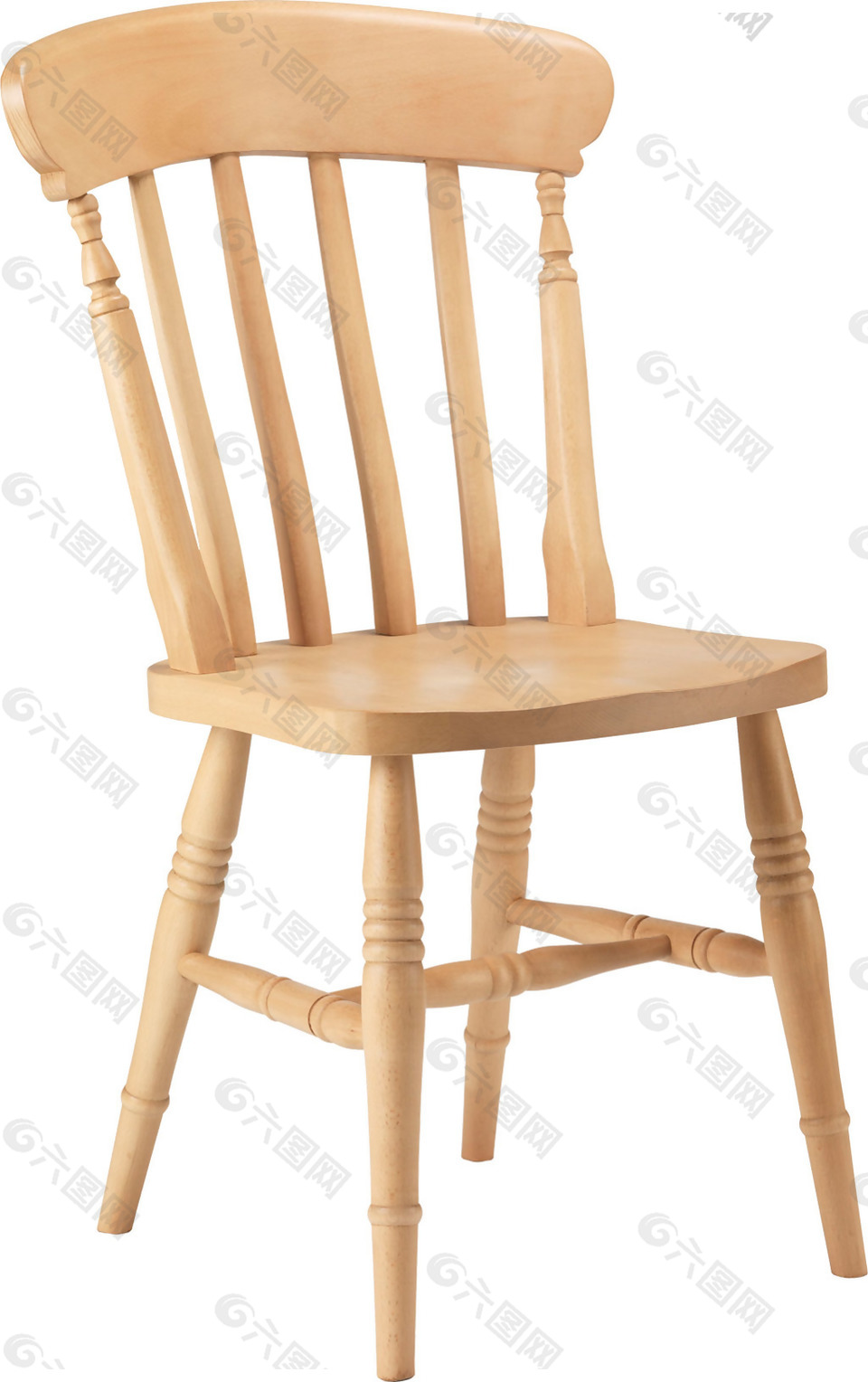 米黄色实木椅子免抠png透明素材设计元素素材免费下载(图片编号