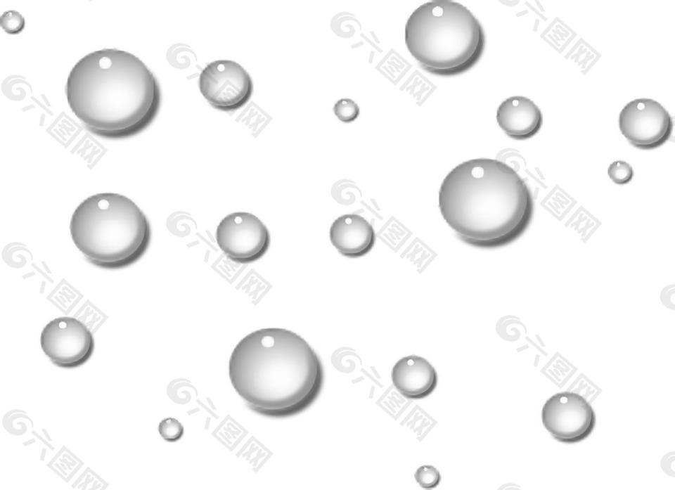 圆形透明水滴免抠png透明素材