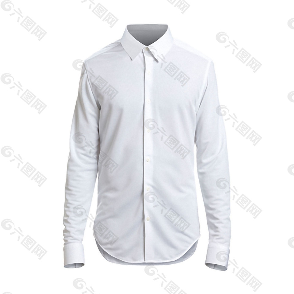 白色正式衬衫免抠png透明素材