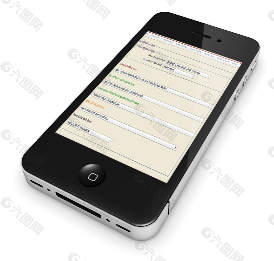 苹果4智能手机免抠png透明素材