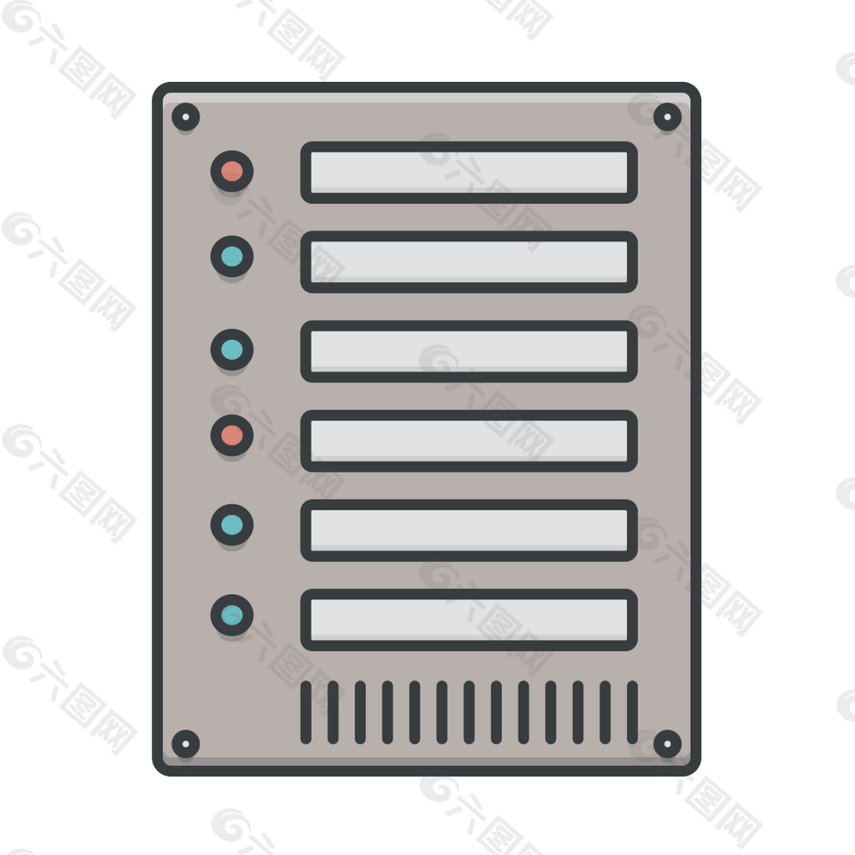 网页UI芯片盒子icon图标设计素材