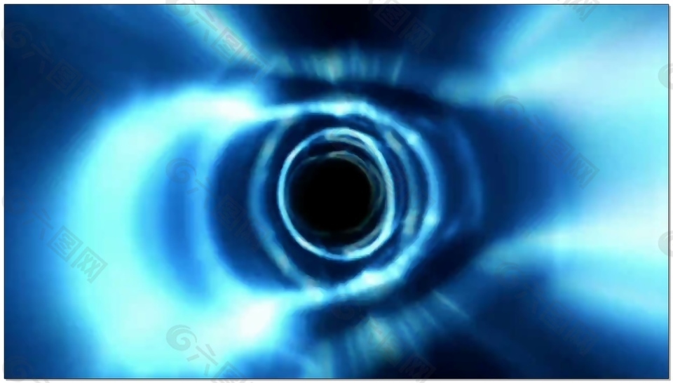蓝色黑洞动态视频素材