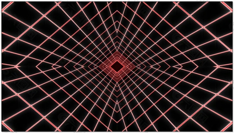 红色线条动态视频素材