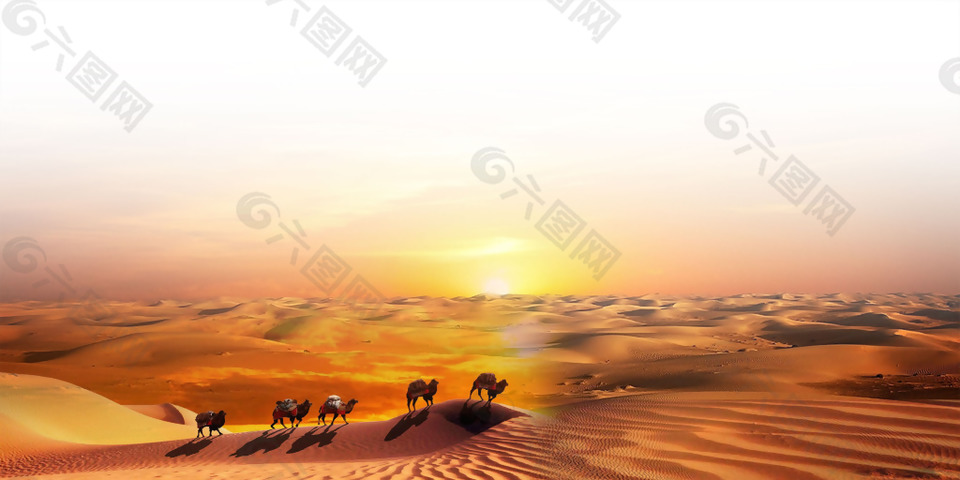 戈壁沙漠骆驼png元素素材设计元素素材免费下载 图片编号 六图网