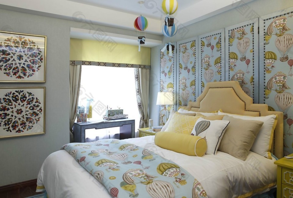 地中海温馨可爱风格儿童房装修效果图