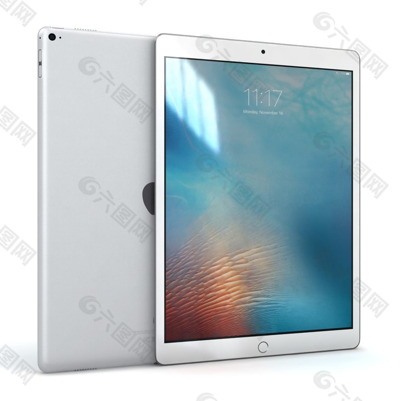 苹果iPad银色模型