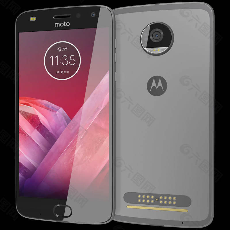 摩托羅拉motoz2玩灰色3d模型