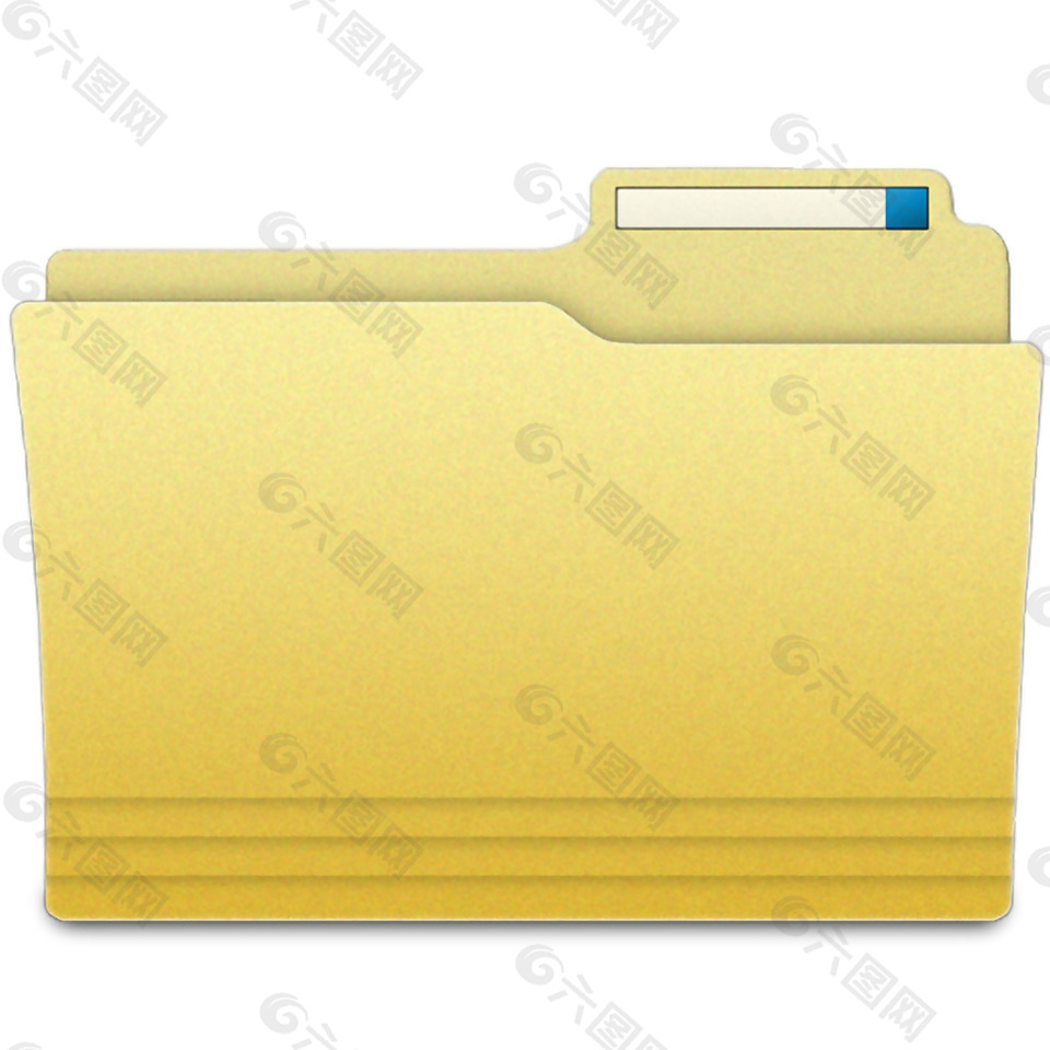 浅黄色文件夹免抠png透明素材