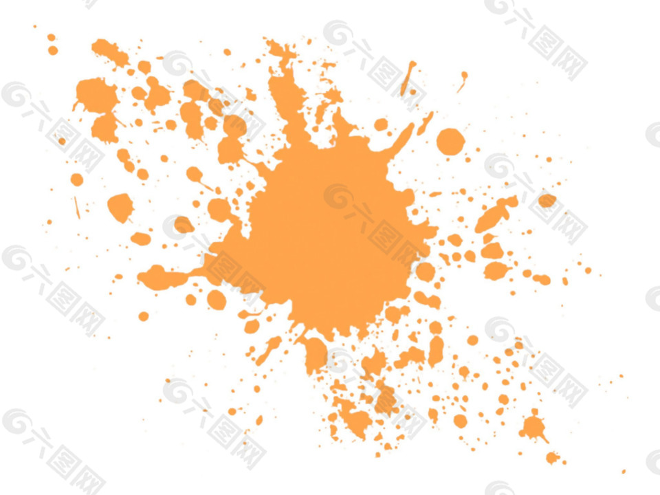 橙色颜料颜色痕迹免抠png透明素材设计元素素材免费下载 图片编号 六图网