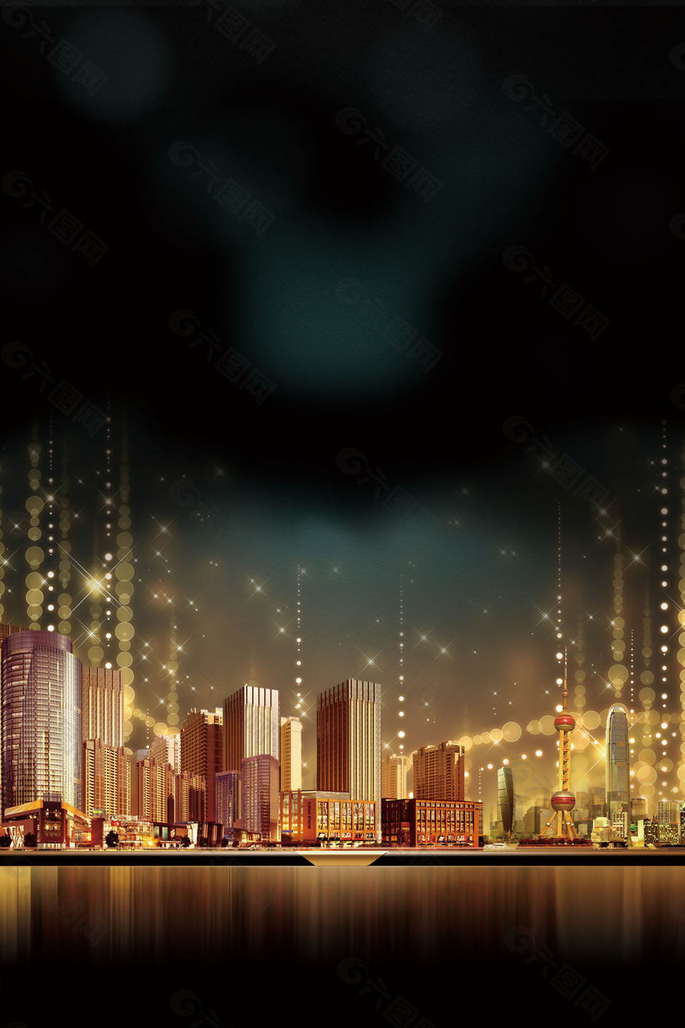 浪漫夜晚城市背景背景素材免费下载 图片编号 六图网