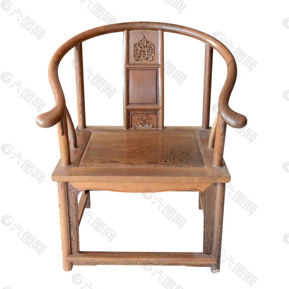 古代实木座椅图案元素