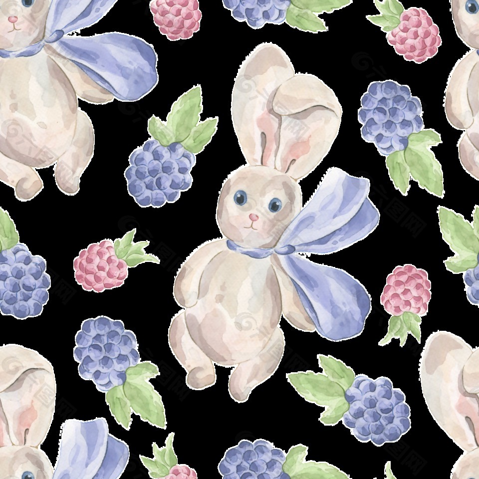 兔子先生填充背景素材