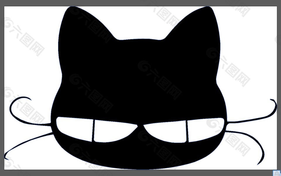 黑色的小猫头像
