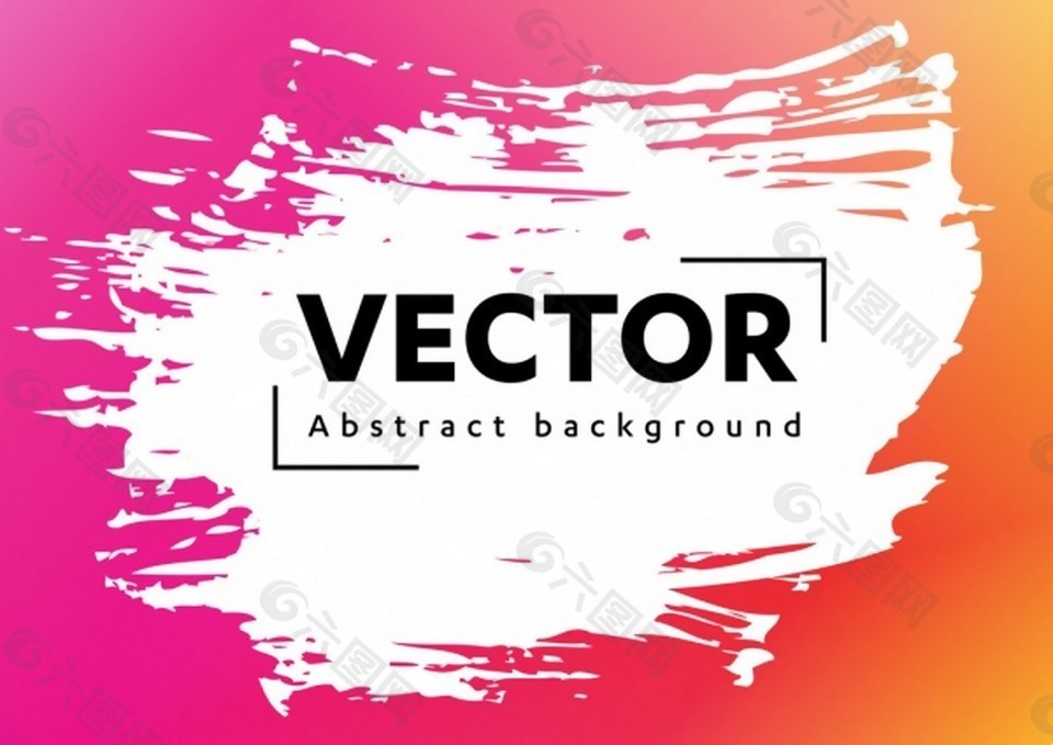 粉色彩绘矢量素材