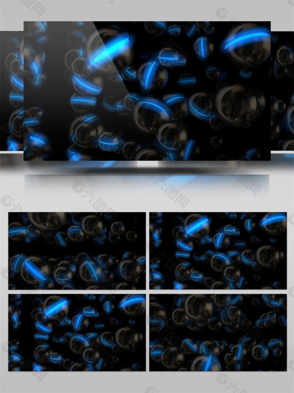 黑藍色球體上升動態視頻素材視頻音效素材免費下載(圖片編號:9045882)