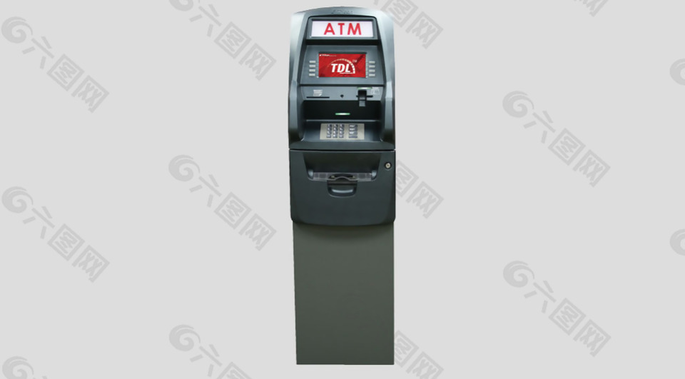 灰色ATM机免抠psd透明素材