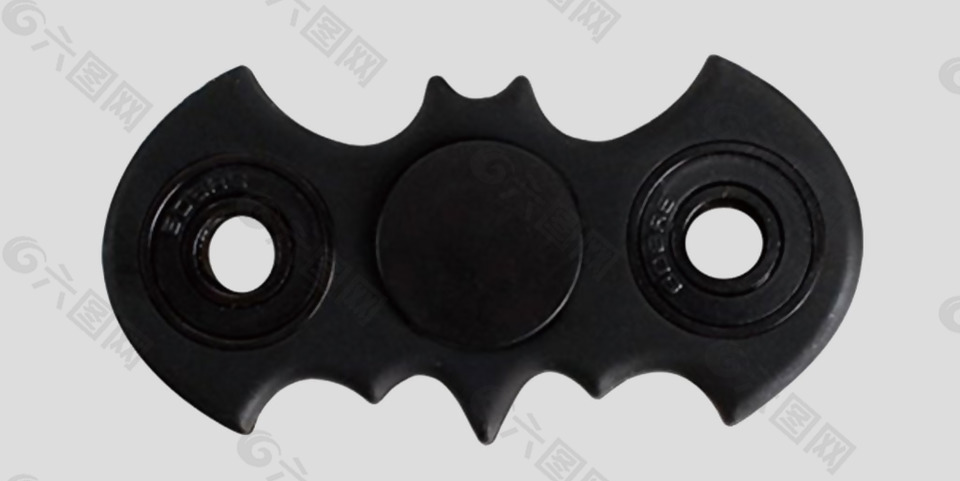 黑色蝙蝠侠指尖陀螺免抠psd透明素材