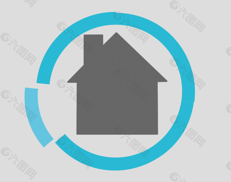 简约房子图标免抠psd透明素材