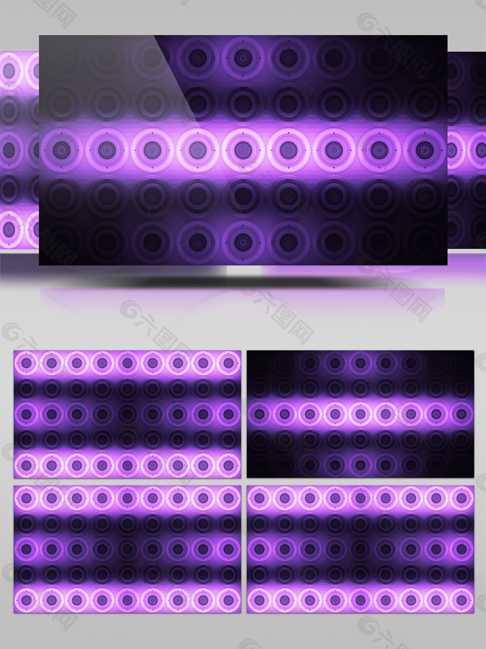 横条紫色光视频素材