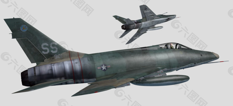 深灰色军用飞机免抠psd透明素材