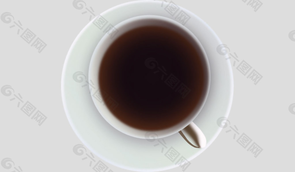 一杯褐色咖啡免抠psd透明素材