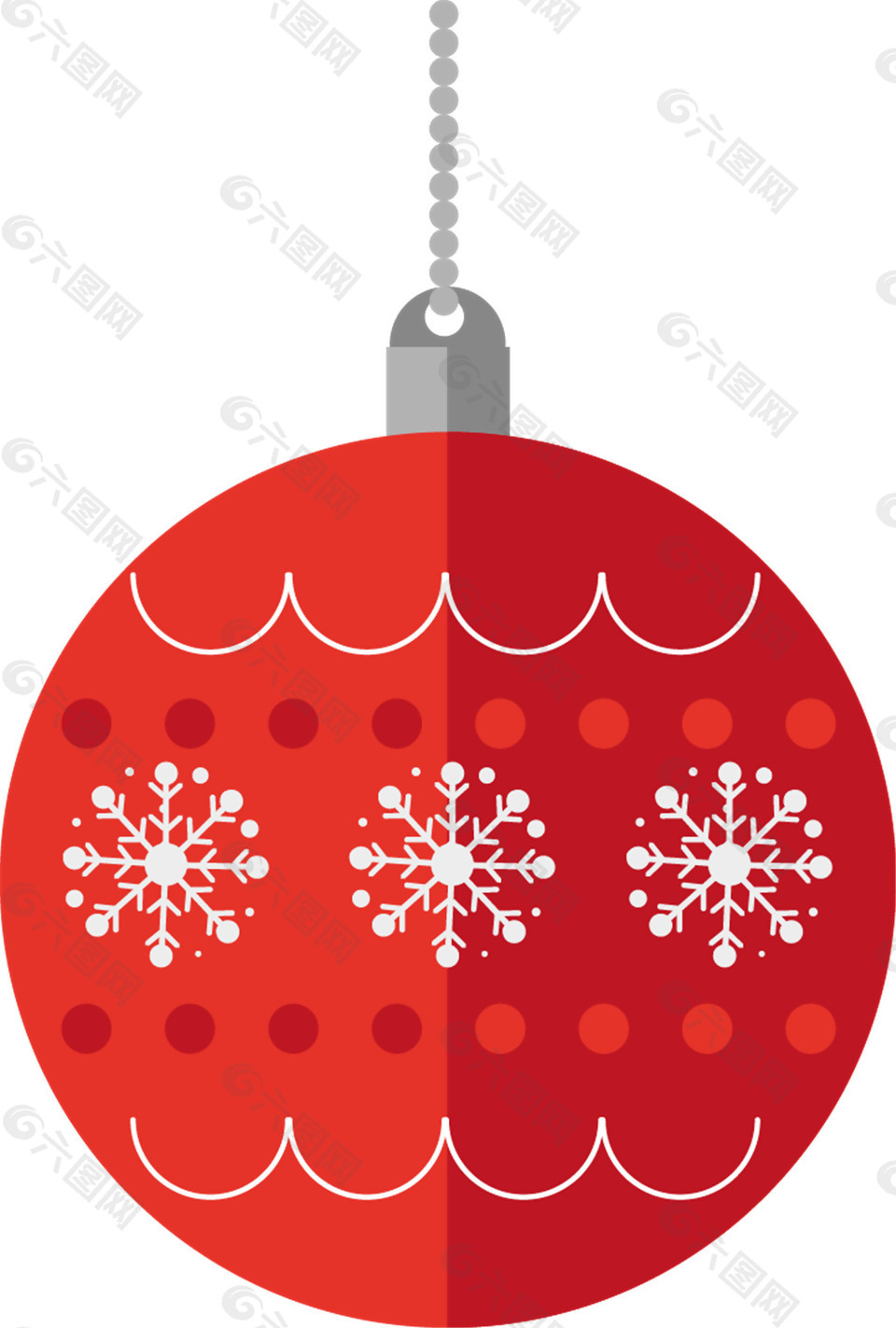 卡通圣诞节红色装饰吊球PNG元素设计元素素材免费下载(图片编号:9056563)-六图网