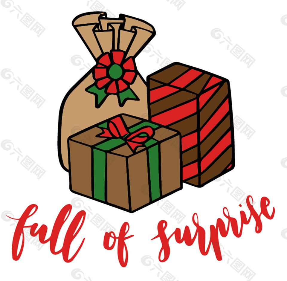 3个卡通圣诞节礼物PNG元素设计元素素材免费下载(图片编号:9056597)-六图网