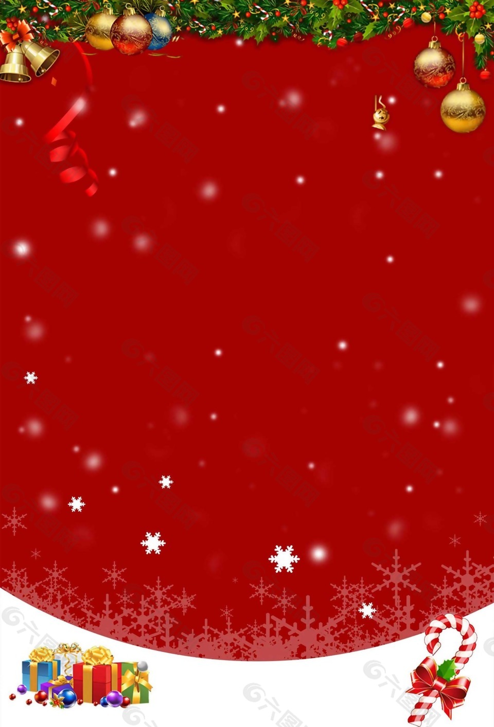 喜庆圣诞节雪花背景背景素材免费下载 图片编号 六图网